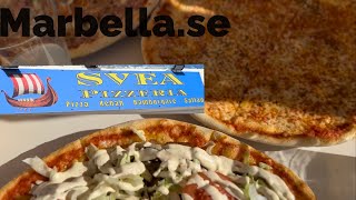 Svensk pizza i Marbella finns i Fuengirola  Svea Pizzeria serverar svensk kebabpizza amp mer pizzor [upl. by Diraf]