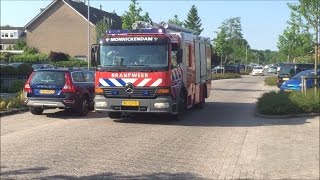 Prio 1 Brandweer Monnickendam komt met spoed ter plaatse bij waterincident [upl. by Teresina]