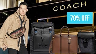 🕶 MEN Coach Outlet Shopping Vlog  Big SALE [upl. by Georgianna806]