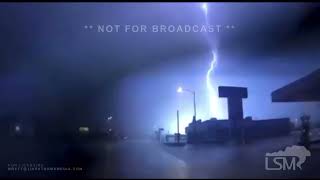 52623 Hereford TX Lightning Knocks Out Power [upl. by Kwapong]