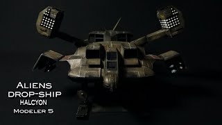 ALIEN 2 ALIENS Drop Ship Halcyon Model Kit Custom [upl. by Sylvan]