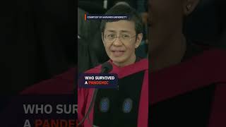 Maria Ressa tells Harvard graduates ‘Our world is on fire Welcome to the battlefield’ [upl. by Nicolella399]