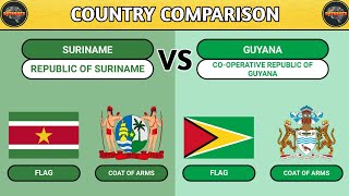 Suriname VS Guyana  Country Comparison [upl. by Nicholle]