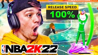 THE FASTEST JUMPSHOT POSSIBLE on NBA 2K22 01 SECONDS [upl. by Airdnax]