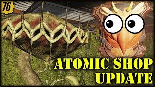 Fallout 76  Spore Plant Bed Vines Set and Mask Display  Atomic Shop New Stuff [upl. by Alexandro]