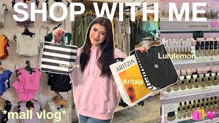 COME SHOP AT THE MALL WITH ME vloglululemonaritzia brandy melville pacsun urban outfitters [upl. by Lema]