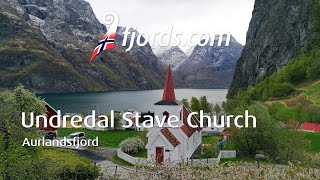 FJORDS NORWAY  Undredal Stave Church by the Aurandsfjord [upl. by Uyr]