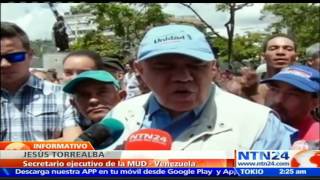 Oposición venezolana regresa a las calles para exigir al CNE validación de firmas [upl. by Oravla]