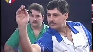 Phil Taylor vs Dennis Priestley 1990 Winmau World Masters Semi Final [upl. by Sabra]