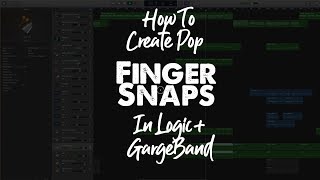 How To Make Finger Snaps In GarageBand [upl. by Anaira]