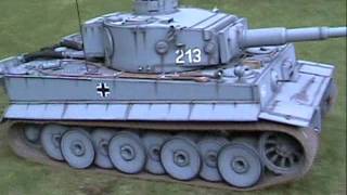 Driving a 16th scale RC Armortek Early Tiger I Model [upl. by Emarej]