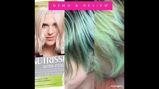 Garnier Nutrisse Lightest Platinum Dye DemoReview [upl. by Notnirt496]