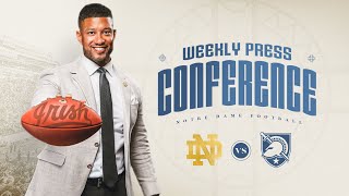 Army  Marcus Freeman Weekly Press Conference 111824  Notre Dame Football [upl. by Odnalo432]