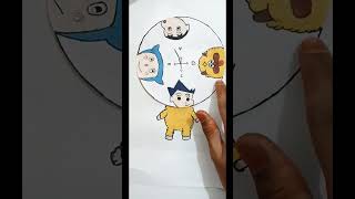 how to draw heads in  ninja Hattori  shinchan  kasama  shishimaru [upl. by Mela]