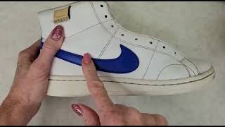 We tried how NIKE Says to Clean White Leather Shoes did it work [upl. by Artenahs]