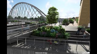 Council reveals new images and flythrough video of new River Trent bridge plans with start in 2024 [upl. by Serrano36]