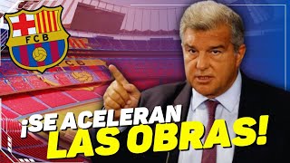 💥¡SE ACELERAN LAS OBRAS EN EL CAMP NOU¡EL BARÇA PODRÁ TRABAJAR LAS 24 HORAS NOTICIAS FC BARCELONA [upl. by Martha931]