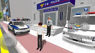 Driving Class 3D 5  Hyundai Ioniq 5 City Drive amp Police Car Parking  Android Gameplay [upl. by Corbett120]