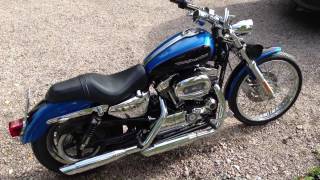 2004 Harley Davidson Sportster 1200 Custom idle and rev [upl. by Lebatsirhc]