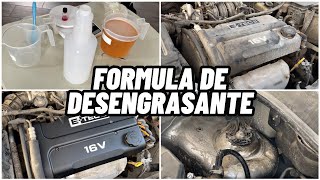 COMO HACER UN DESENGRASANTE PARA MOTOR Y RINES CONCENTRADO  FORMULA AUTOMOTRIZ [upl. by Ahsatan773]