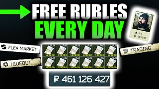 GET FREE  EASY RUBLES EACH DAY Escape From Tarkov PVE [upl. by Irmina]