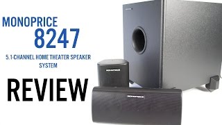 Monoprice 8247 51Channel Home Theater Speakers Review [upl. by Nigen]