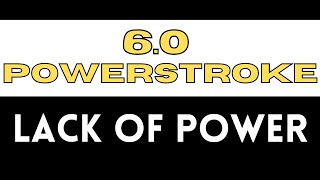 60 POWERSTROKE LACK OF POWER P2262 [upl. by Stephenson]