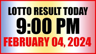 Lotto Result Today 9pm Draw February 4 2024 Swertres Ez2 Pcso [upl. by Chainey646]