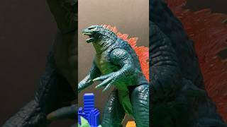 Godzilla Evolved vs Mechagodzilla epic battle stop motion godzilla godzillaxkongthenewempire [upl. by Oninotna]