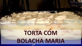 Receita Torta com Bolacha Maria [upl. by Assened]