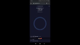 ACT Fibernet Speed Test  Tamil  150 Mbps plan getting an ultimate extra speed [upl. by Ainod]