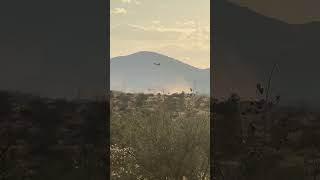 Chinook H47 getting water to dump on the wildfire [upl. by Tigges629]