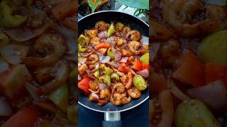 Prawns Devilled 🦐 ඉස්සෝ ඩෙවල් 🤤 Shrimp Devilled Prawns Recipe shortvideo shorts asmr india [upl. by Buskus]