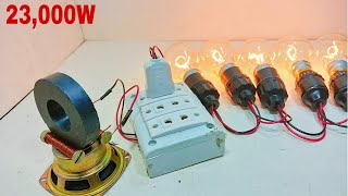 I Make 23000W 250V Free Energy Self Running Generator Use Magnet Copper Wire Alumonium [upl. by Hogarth]