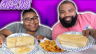 CUBAN SANDWICHES amp FRENCH FRIES MUKBANG CUBAN FOOD pr gang how to make a cuban sandwich [upl. by Dyna944]