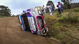 ERC Rally Serras de Fafe 2023  CRASH amp FLAT OUT [upl. by Nevyar]