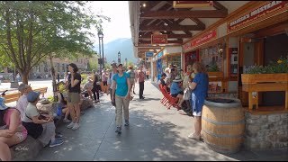 Downtown BANFF Walk  Banff Avenue is main street of Banff Town  Canada life vlog [upl. by Nauwaj]