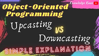 Upcasting VS Downcasting  Simple Explanation with Program  Java [upl. by Slayton938]