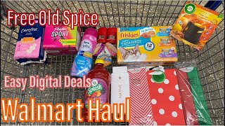 Walmart Ibotta Haul 111524  Free Old Spice  Easy Digital Deals [upl. by Lenoj]