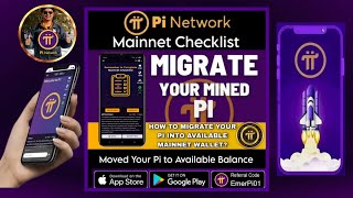 How to Migrate amp Move the Transferable Mined Pi into Mainnet Wallet Available Balance Step by Step [upl. by Yt]