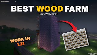 The Easy Way to FARM WOOD FAST in Minecraft Survival Without Wasting Time [upl. by Joannes495]