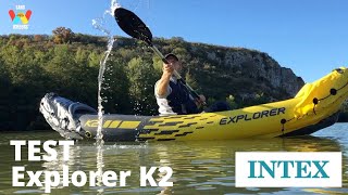 🛶Test kayak gonflable intex k2 explorer  avis AMAZON Vidéo kayak inflatable  Français 54 [upl. by Phyllys702]