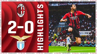 Leão amp Ibrahimović goal  AC Milan 20 Lazio  Highlights Serie A 202122 [upl. by Tavey]