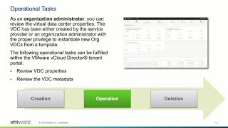 VMware vCloud Director Reviewing VDC Properties [upl. by Minier551]