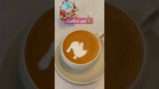 Coffee Artwhat animal will be appeared  art coffee cutefoods shortvideo [upl. by Guyon]