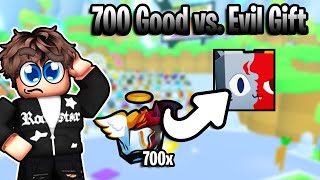 OTWORZYŁEM 700 GOOD VS EVIL GIFTÓW W PS 99🤯 roblox ps99 [upl. by Affer]