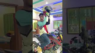 friendship ktm dangerous trampoline viralvideo driving stunt duck god goviral shorts [upl. by Aicenek]