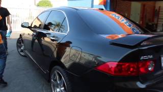 Windowtintzcom  Acura TSX Window Tint  Inglewood CA [upl. by Aremahs]