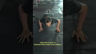 fitness kettlebellworkout gymlife KETTLEBELL SWING AND WEIGHTED PUSHUP [upl. by Truman857]