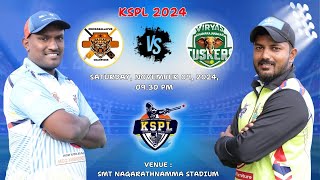 KSPL  2024  CHIKKABALLAPURA CHAMPIONS VS CHAMARAJANAGARA TUSKERS  MATCH  17 [upl. by Hodgkinson]